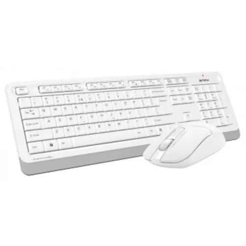 Клавиатура + мышь A4Tech Fstyler FG1012 клав:белый мышь:белый USB беспроводная Multimedia (FG1012 WHITE)